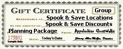 Spook and Save - Package Discount Certificate