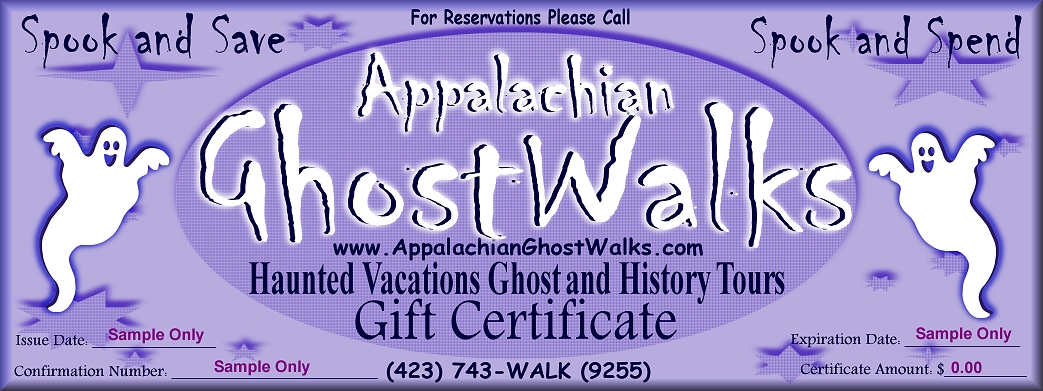 Appalachian GhostWalks Gift Certificate