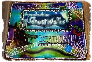 Appalachian Ghostwalks Birthday Party Cake