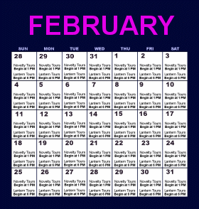 February Ghost Tours