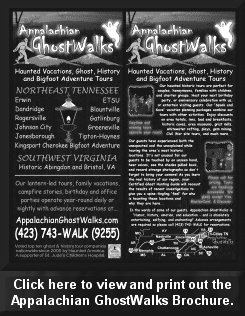 ETSU Ghost Tour Brochure