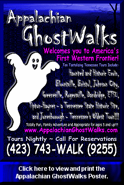 Appalachian GhostWalks Tennessee Ghost and History Tours Poster