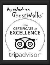 Elizabethton Ghost Tours TripAdvisor Certificate of Excellence
