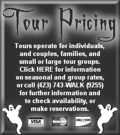 Greeneville Ghost Tour Prices